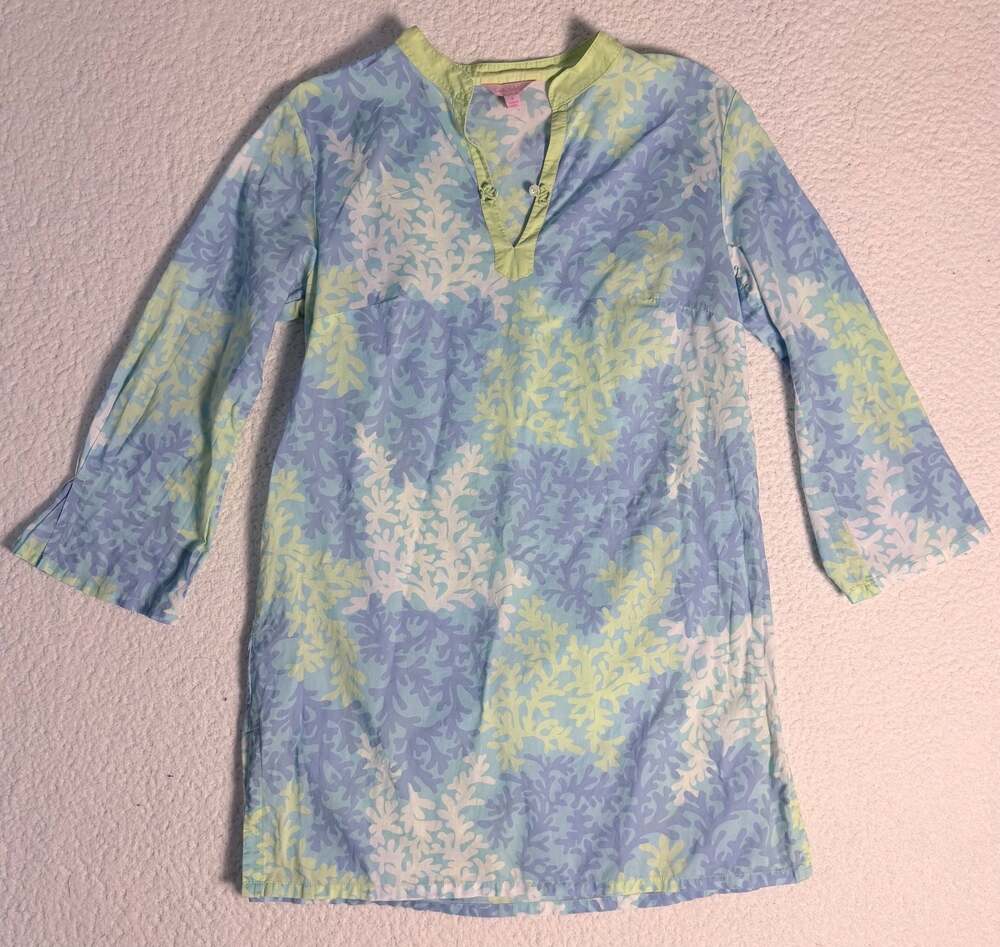 Lilly Pulitzer Women's V-Neck Beach Tunic Coverup with Knot Details